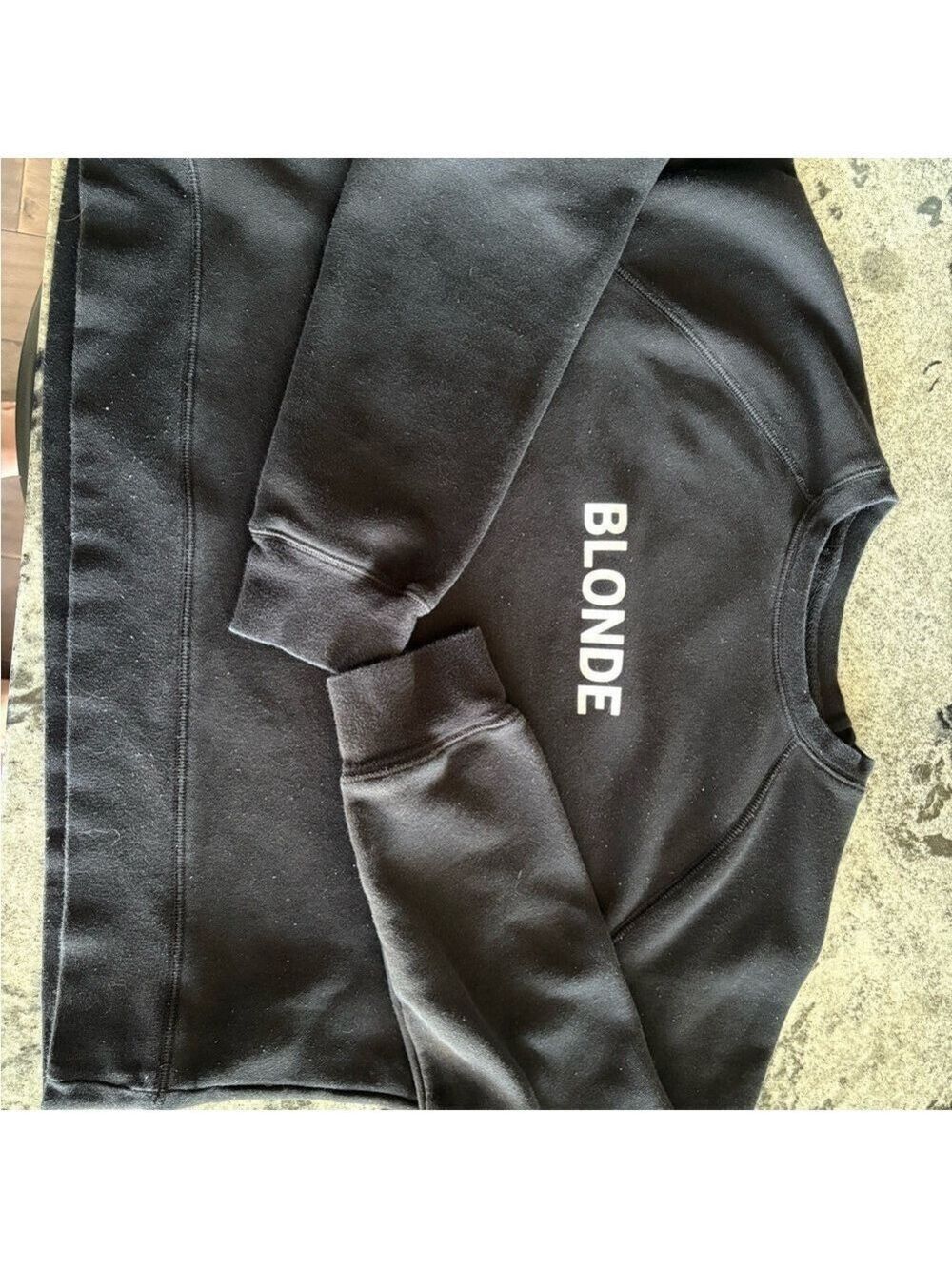 'BLONDE' Print sweatshirt- ladies size L/XL